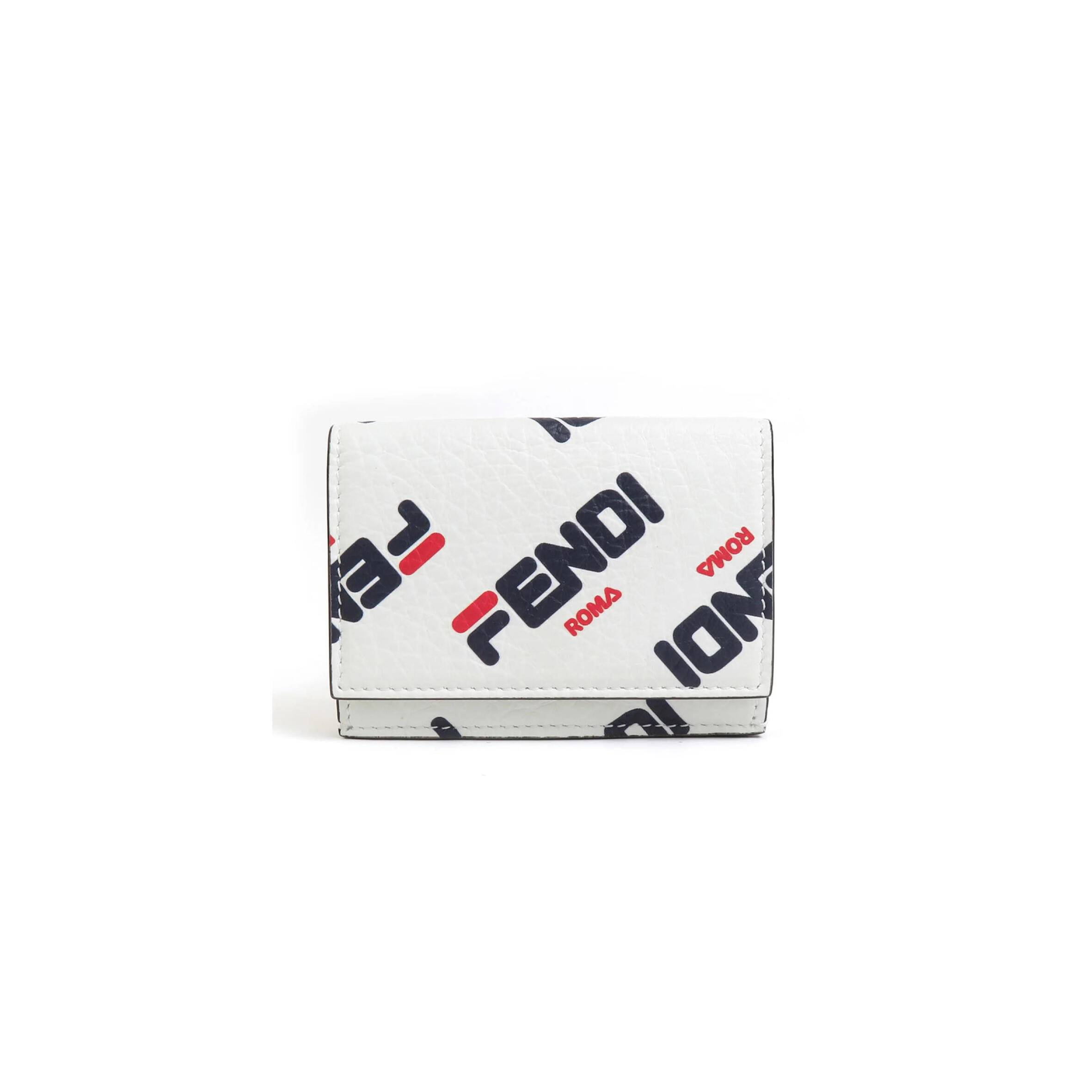 F**di tri-fold wallet white (9.3*7*2.2cm)